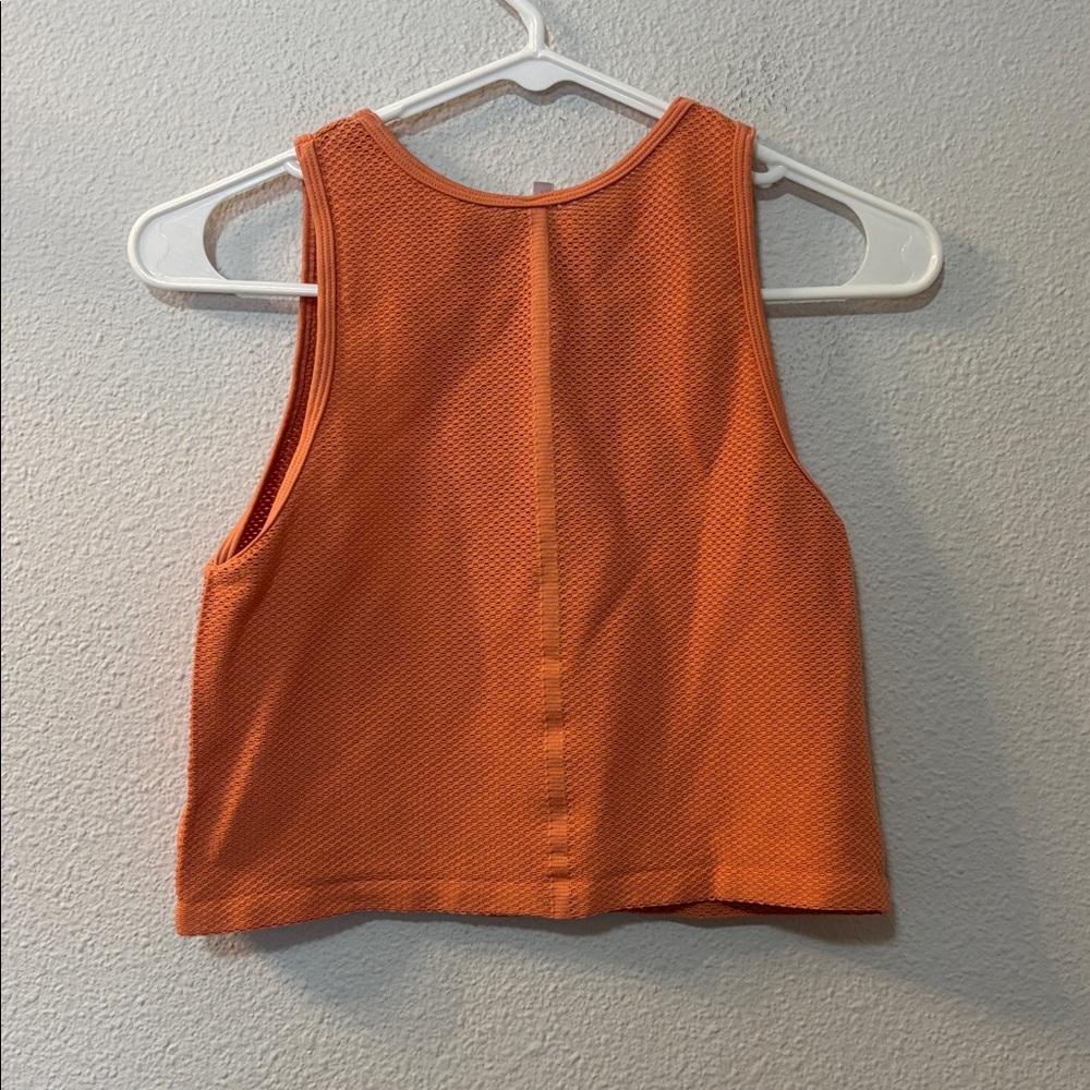Bella Movement Orange Sleeveless Crop Top - Picture 4 of 4